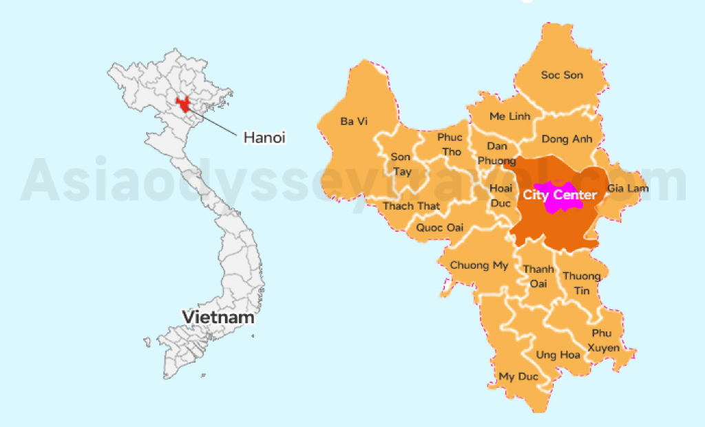 Hanoi City Center Map